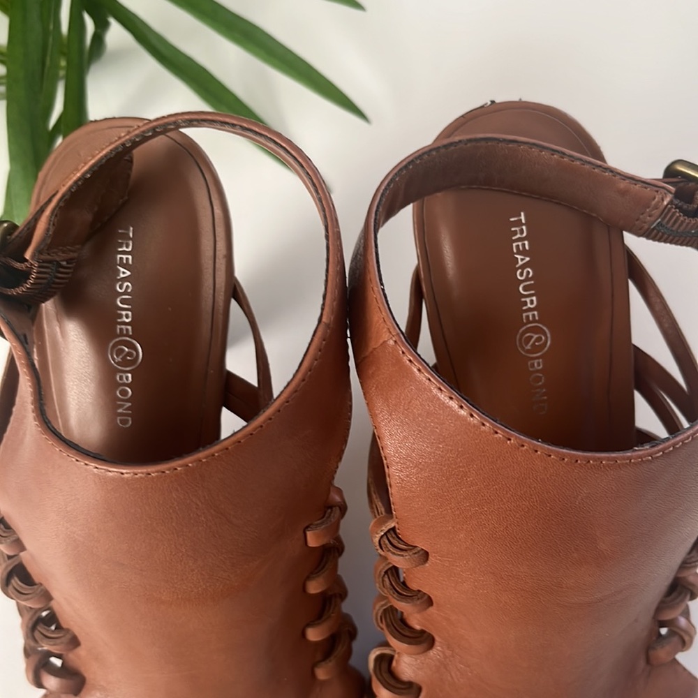 Treasure & Bond Brown Open-Toe Heels - Picture 12 of 16